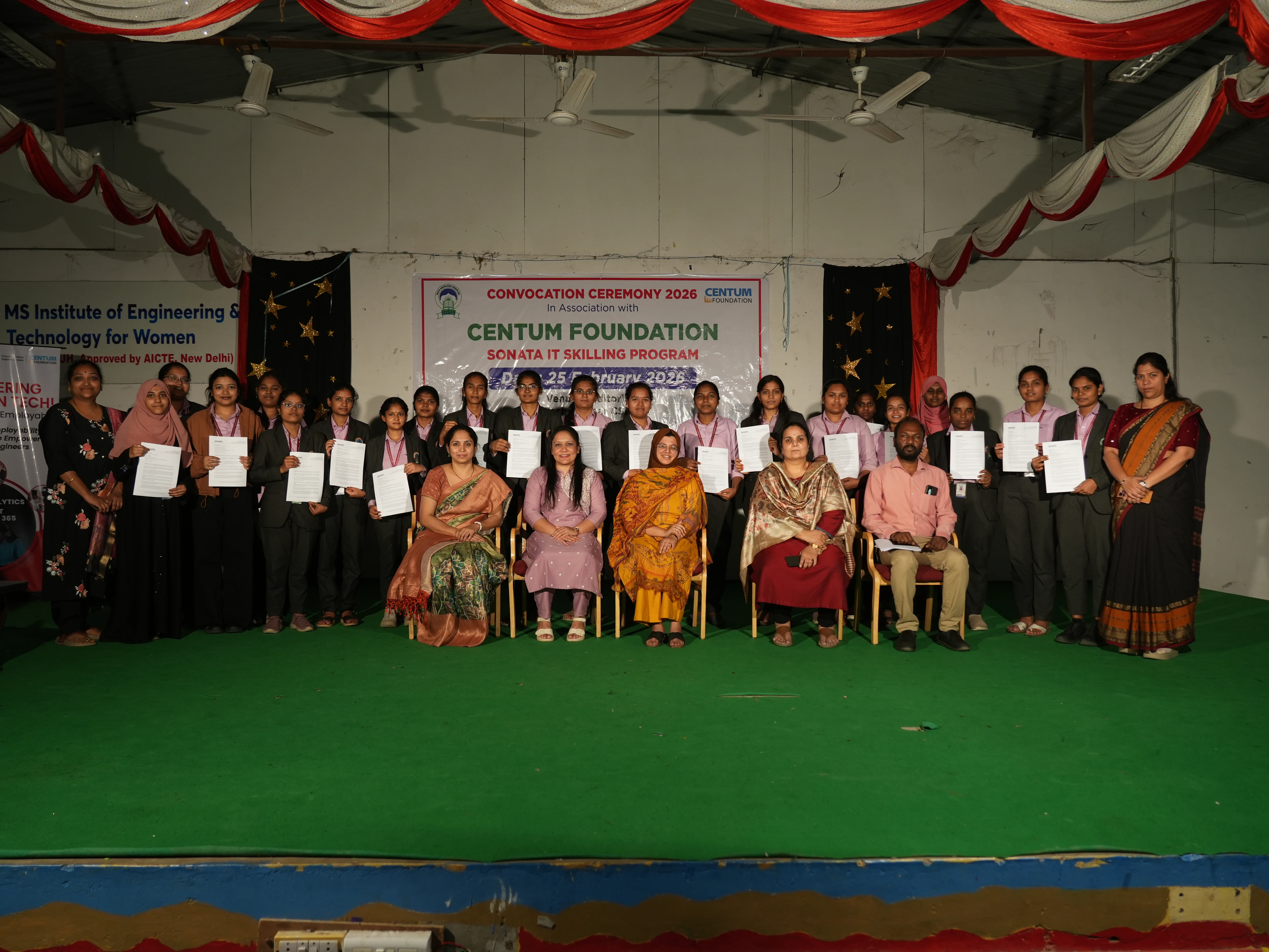 Convocation Ceremony of Sonata CSR through Centrum foundation for 4 th year students - RITW